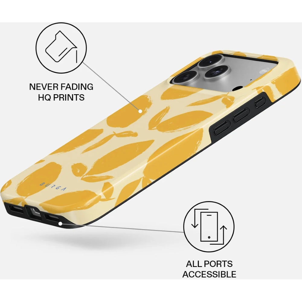 Handyhülle für iPhone 18 Pro, Burga Tough Magnetic, Lemon Tart (4/5)