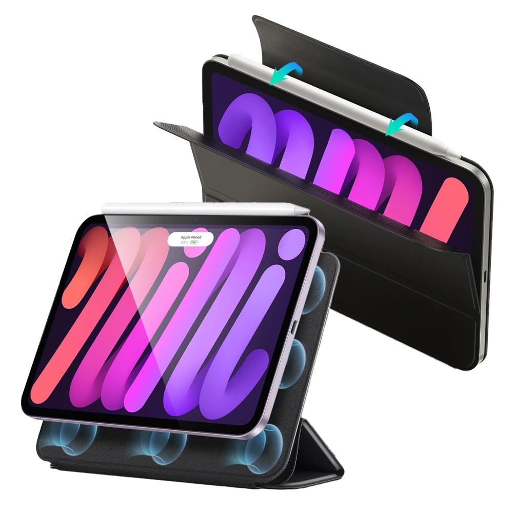 Schutzhülle für Apple iPad Mini 8 2026, ESR Rebound Magnetic Case, Schwarz (2/8)