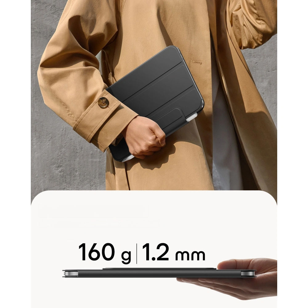 Schutzhülle für Apple iPad Mini 8 2026, ESR Rebound Magnetic Case, Schwarz (6/8)