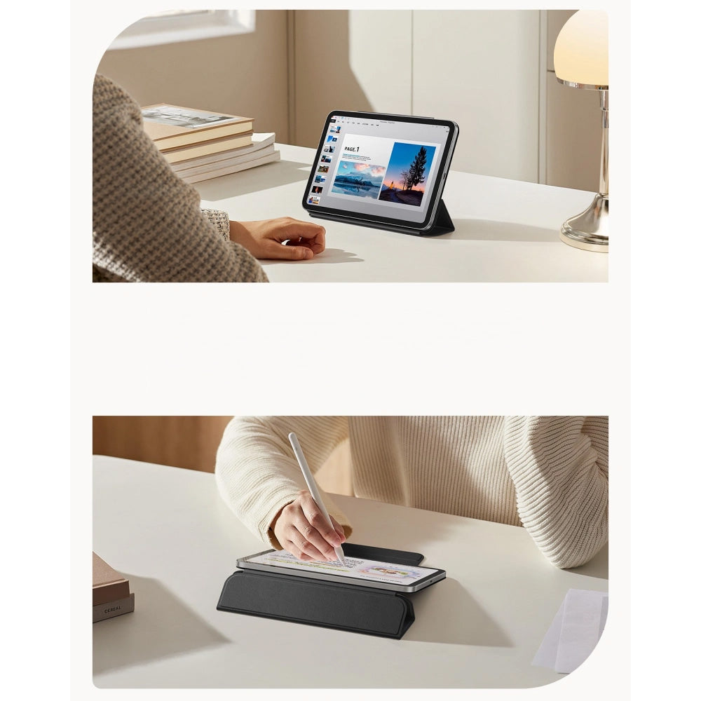 Schutzhülle für Apple iPad Mini 8 2026, ESR Rebound Magnetic Case, Schwarz (7/8)