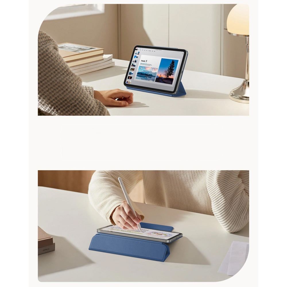 Schutzhülle für Apple iPad Mini 8 2026, ESR Rebound Magnetic Case, Dunkelblau (7/7)