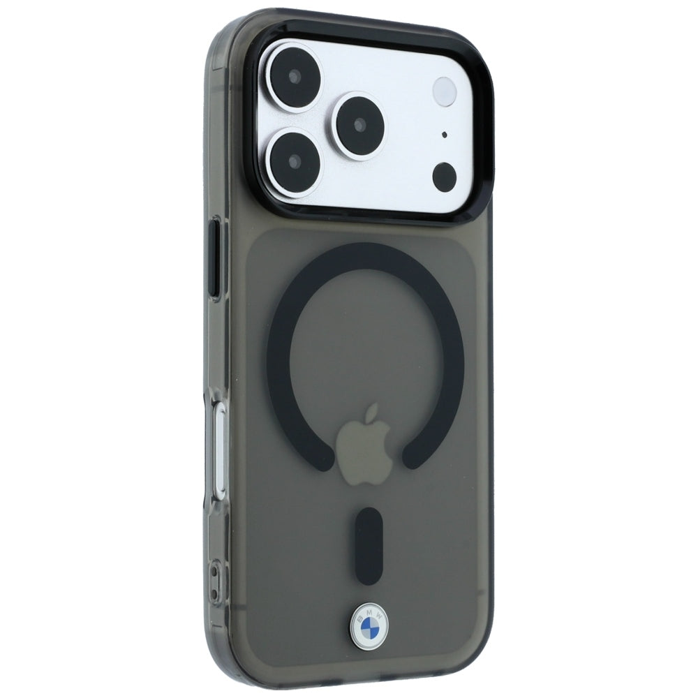 Handyhülle für iPhone 18 Pro / 17 Pro, BMW HC Sign Frosted IML MetaL Logo MagSafe, Transparent-Schwarz (4/9)