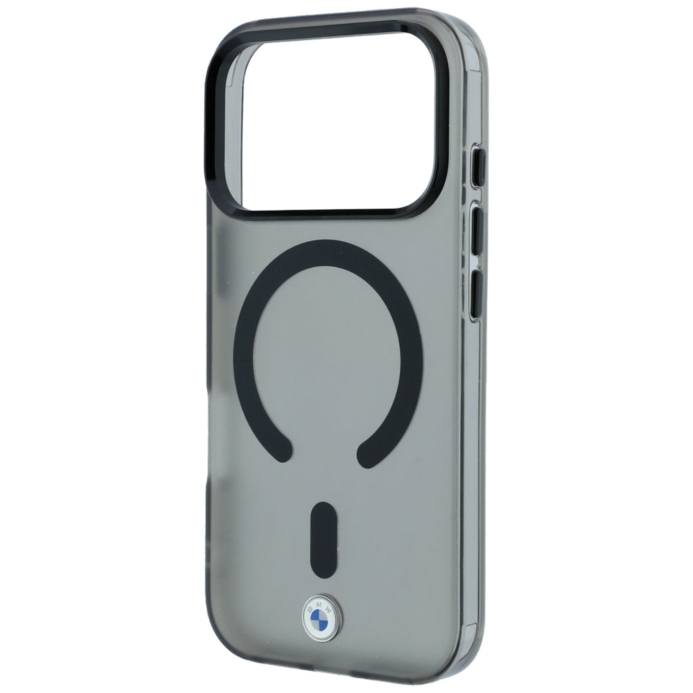 Handyhülle für iPhone 18 Pro / 17 Pro, BMW HC Sign Frosted IML MetaL Logo MagSafe, Transparent-Schwarz (6/9)
