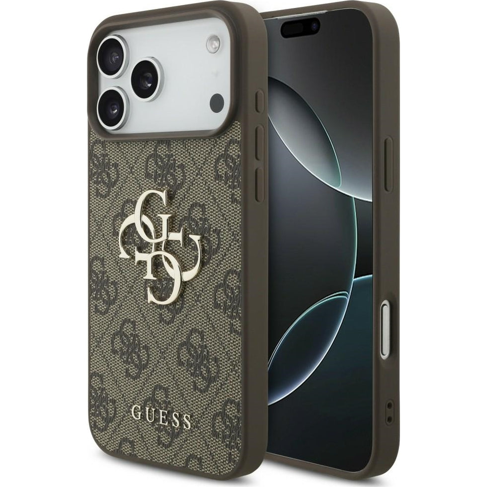Handyhülle Guess Hardcase 4G Big Metal Logo für iPhone 18 Pro Max / 17 Pro Max, Braun