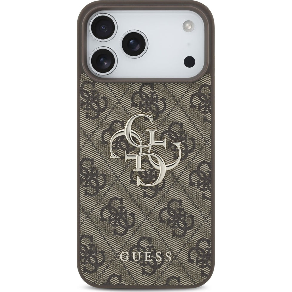 Handyhülle Guess Hardcase 4G Big Metal Logo für iPhone 18 Pro Max / 17 Pro Max, Braun