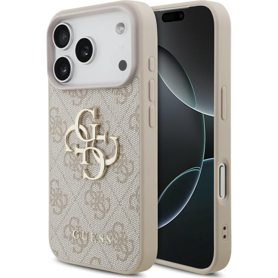Handyhülle Guess Hardcase 4G Big Metal Logo für iPhone 18 Pro / 17 Pro, Rosa