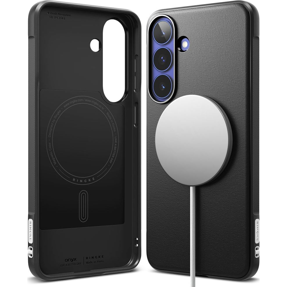 Handyhülle für Galaxy S26 FE, Ringke Onyx Magnetic mit MagSafe, Schwarz (2/10)