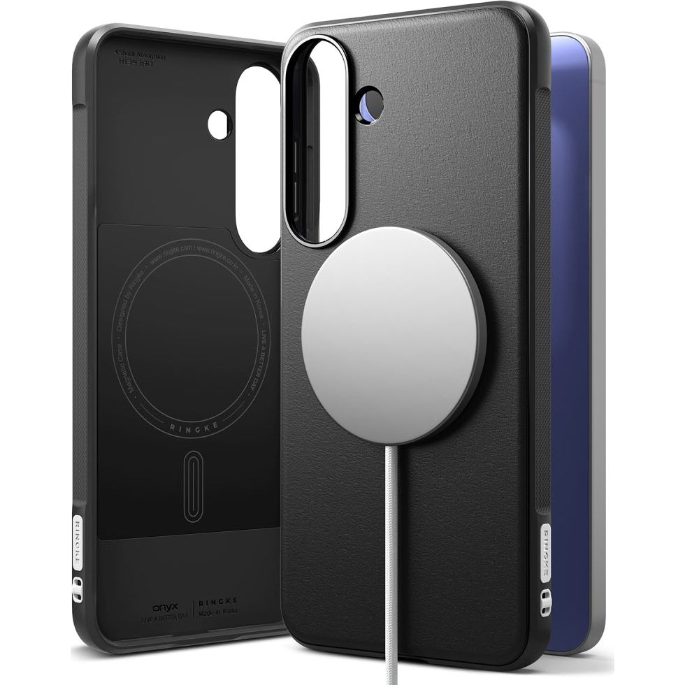 Handyhülle für Galaxy S26 FE, Ringke Onyx Magnetic mit MagSafe, Schwarz (10/10)