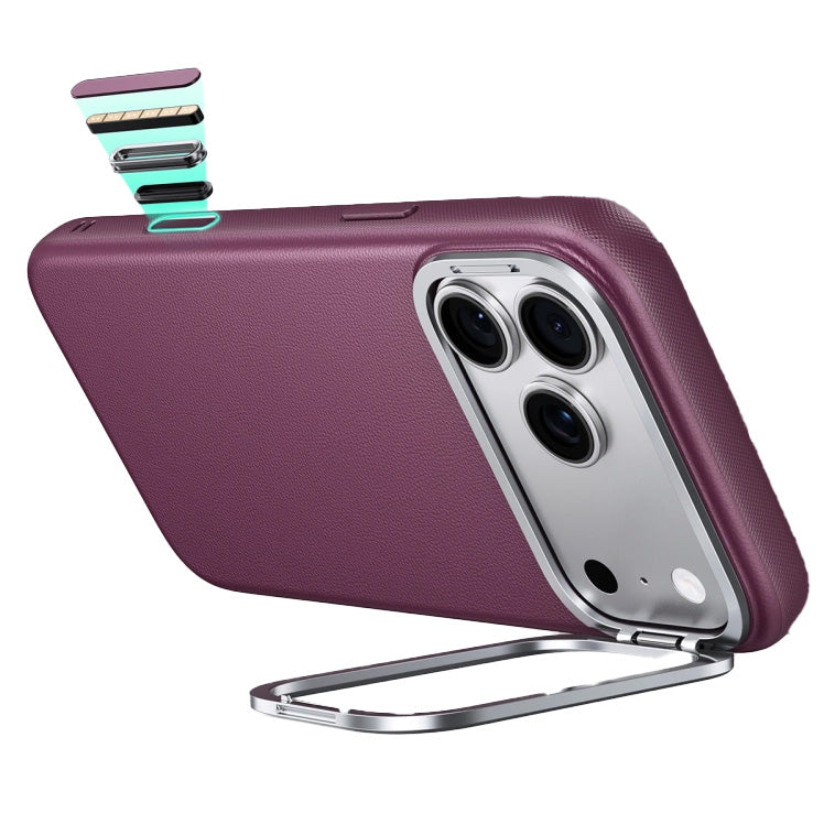 Handyhülle für iPhone 18 Pro Max / 17 Pro Max, ESR Atelier Kickstand mit MagSafe, Burgunderrot (2/9)
