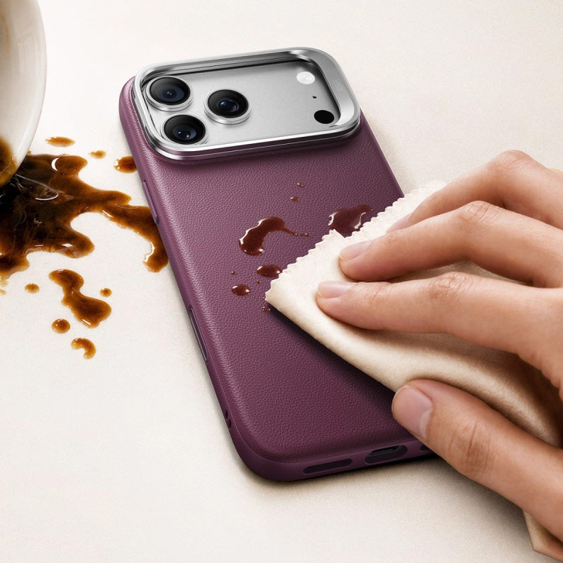 Handyhülle für iPhone 18 Pro / 17 Pro, ESR Atelier Kickstand mit MagSafe, Burgunderrot (6/9)