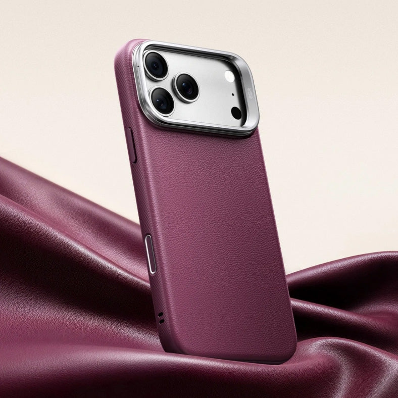 Handyhülle für iPhone 18 Pro / 17 Pro, ESR Atelier Kickstand mit MagSafe, Burgunderrot (4/9)