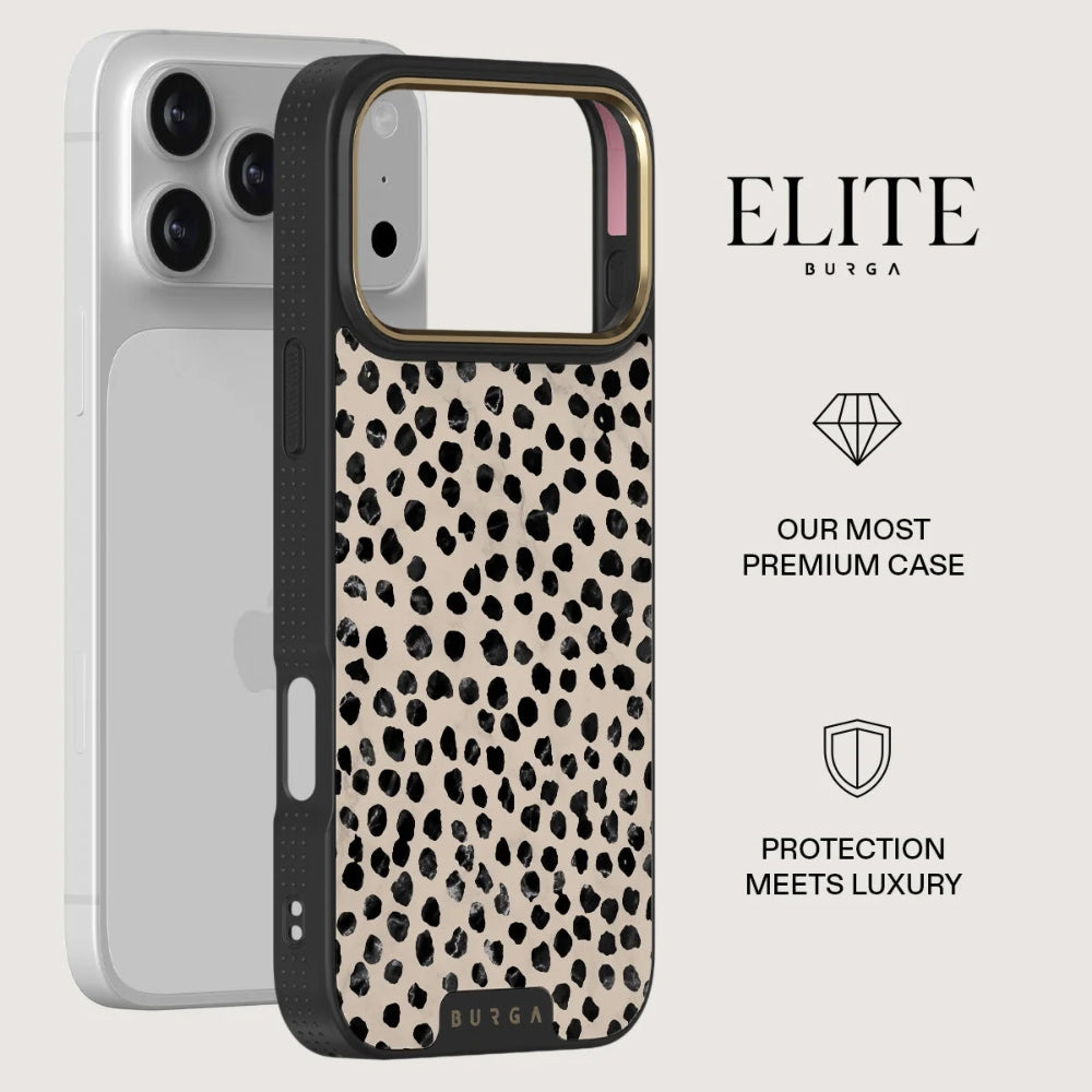 Handyhülle für iPhone 18 Pro, Burga Elite Dark MagSafe, Almond Latte Gold (3/8)
