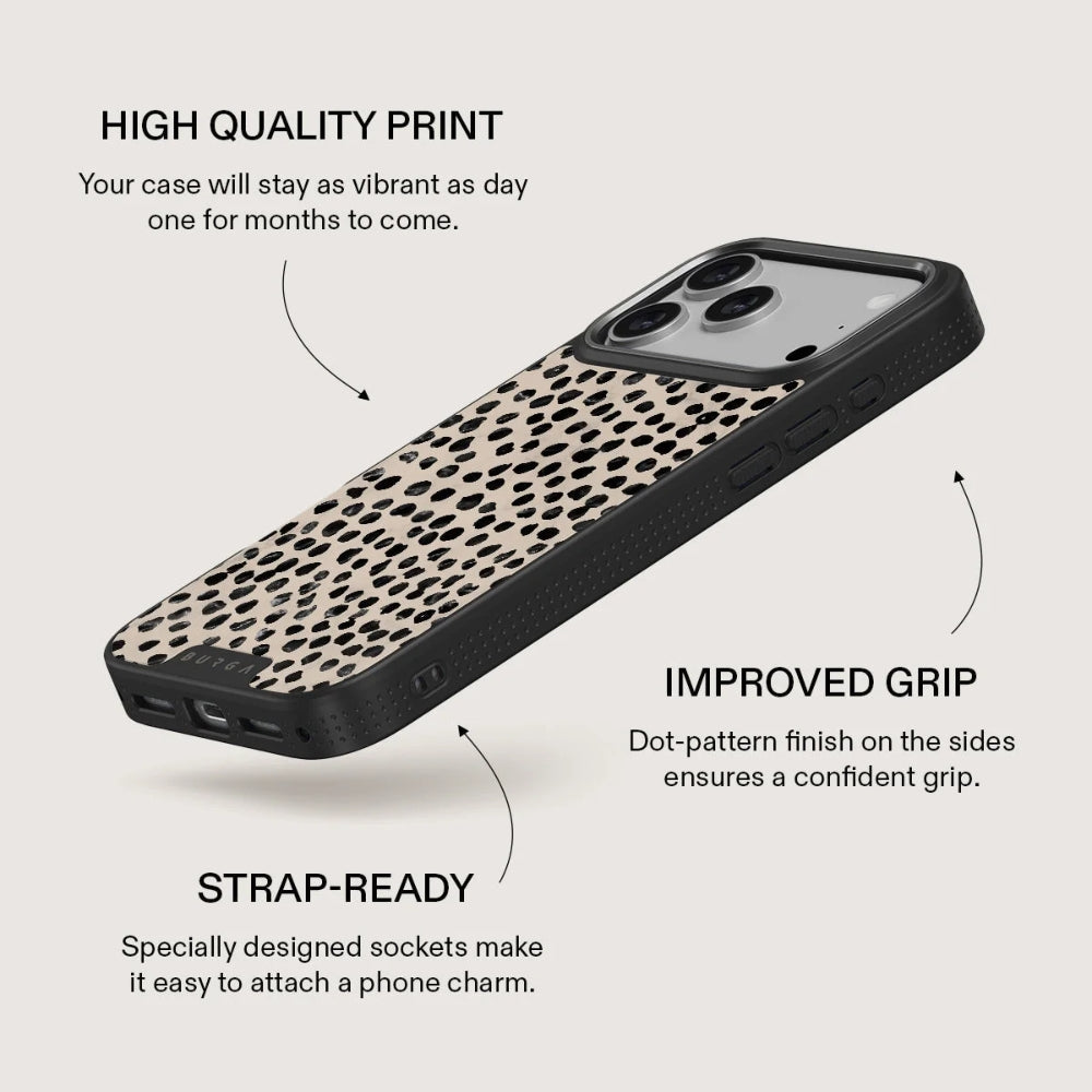 Handyhülle für iPhone 18 Pro Max, Burga Elite Dark MagSafe, Almond Latte Gunmetal (6/8)