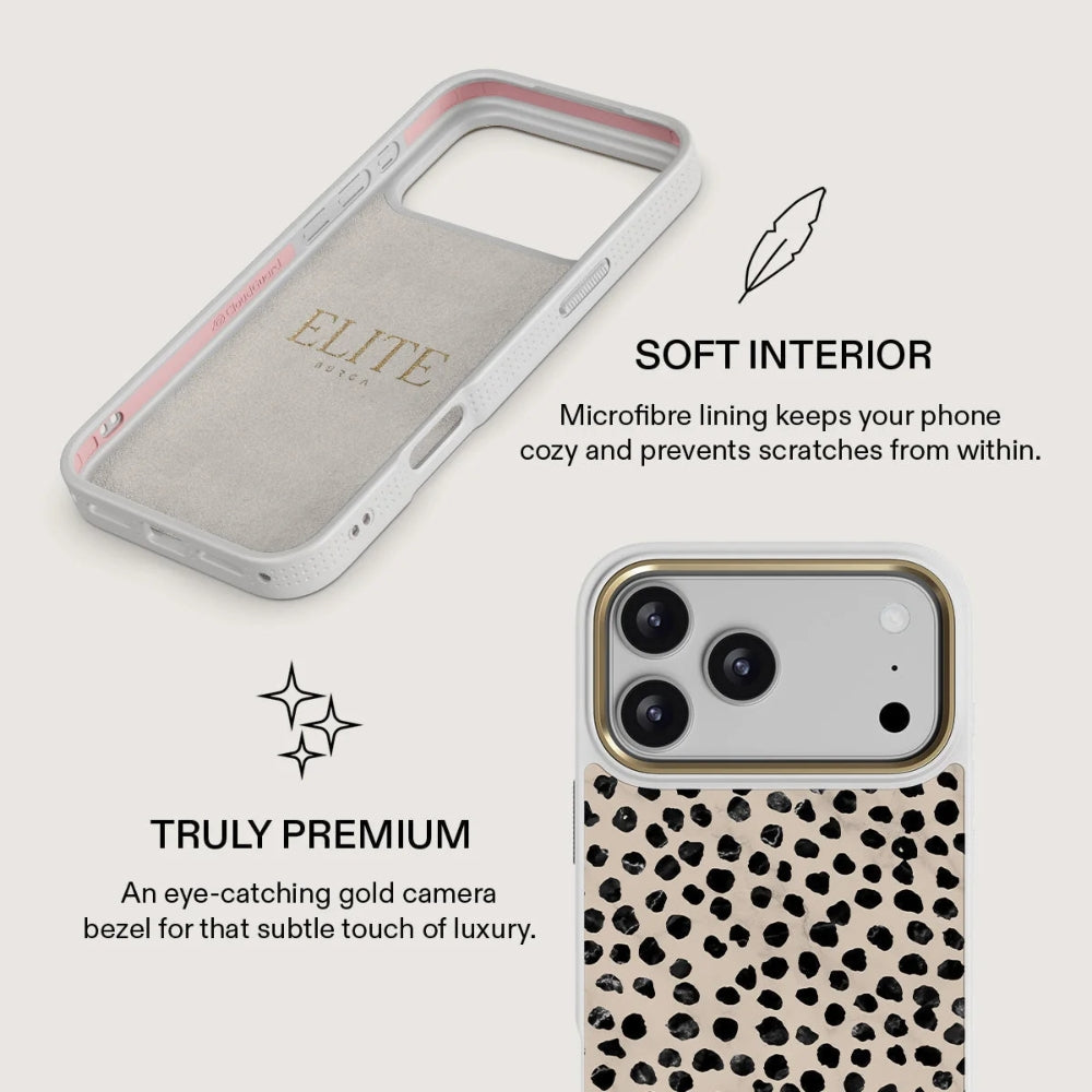 Handyhülle für iPhone 18 Pro, Burga Elite Light MagSafe, Almond Latte Gold (7/8)