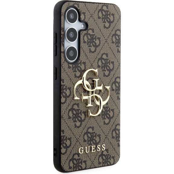 Handyhülle für Galaxy S24, Guess 4G Big Metal Logo, Braun