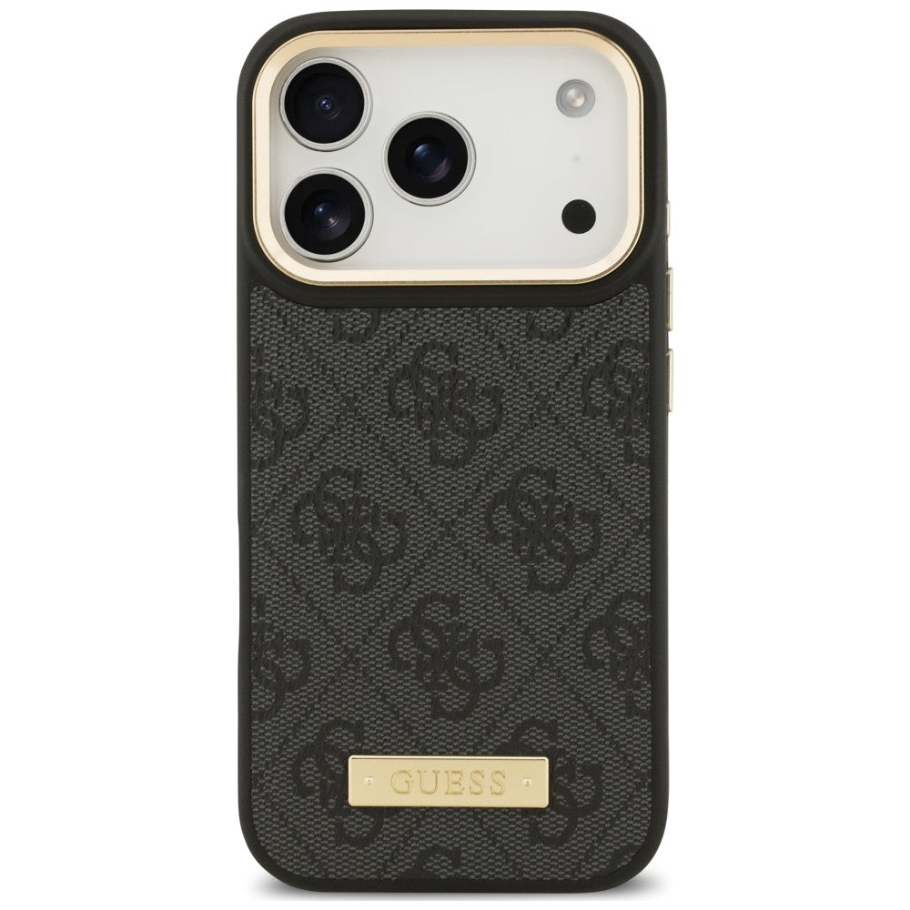 Guess Handyhülle 4G Logo Plate für iPhone 18 Pro Max / 17 Pro Max, Schwarz (3/8)