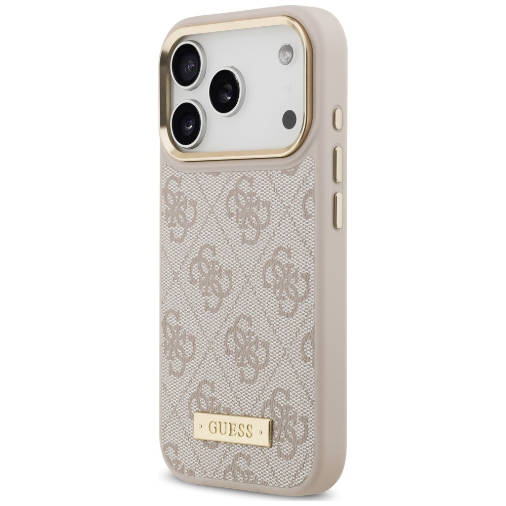 Guess Handyhülle 4G Logo Plate für iPhone 18 Pro Max / 17 Pro Max, Rosa (2/8)