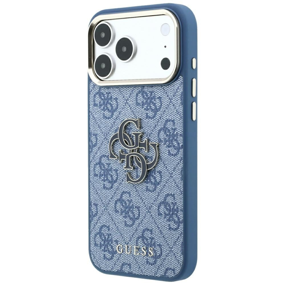 Handyhülle für iPhone 18 Pro Max / 17 Pro Max, Guess 4G Big Resin Logo, Blau