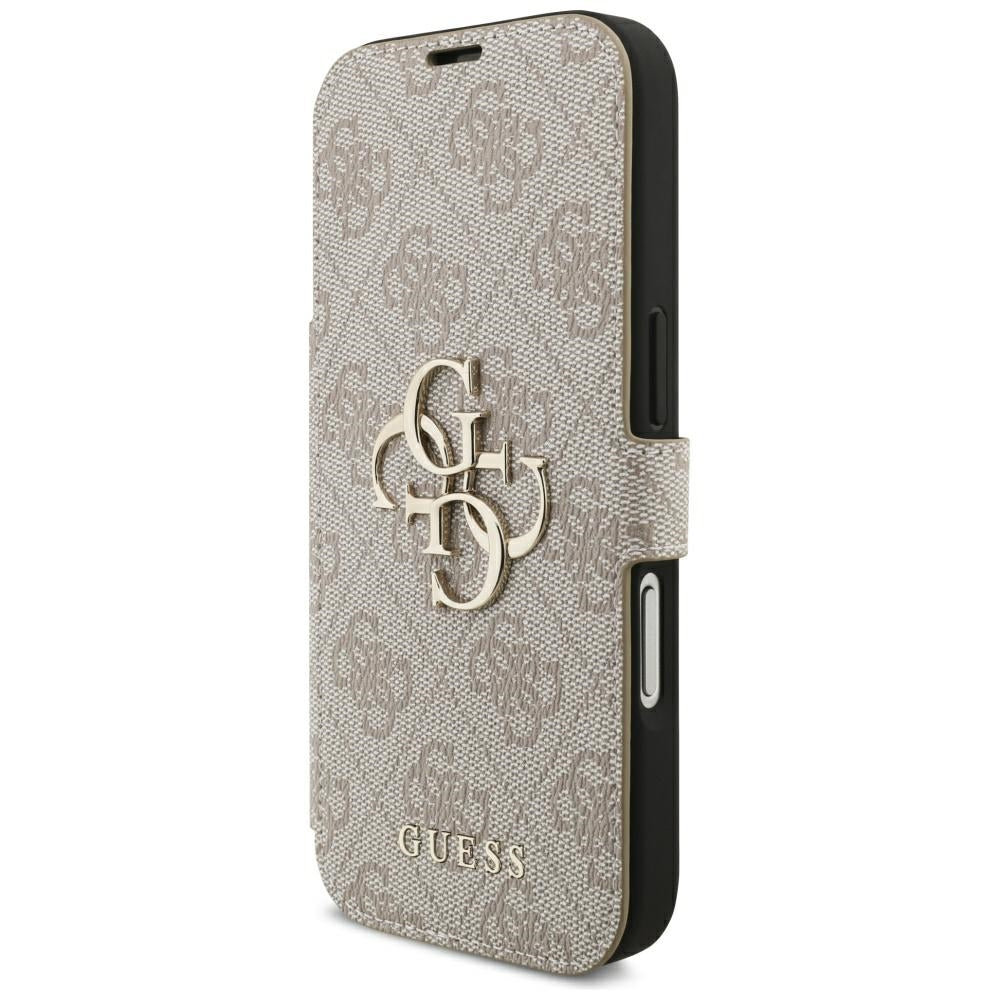 Handyhülle für iPhone 18 Pro / 17 Pro Guess Book 4G Metal Logo, Rosa