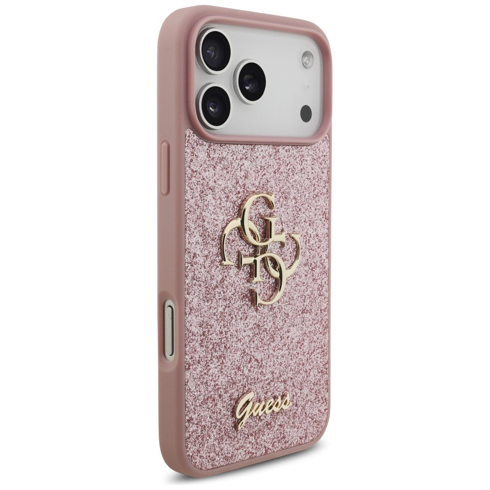 Handyhülle für iPhone 18 Pro Max / 17 Pro Max Guess Hardcase Fixed Glitter, Rosa