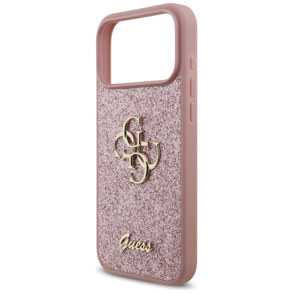 Handyhülle für iPhone 18 Pro Max / 17 Pro Max Guess Hardcase Fixed Glitter, Rosa