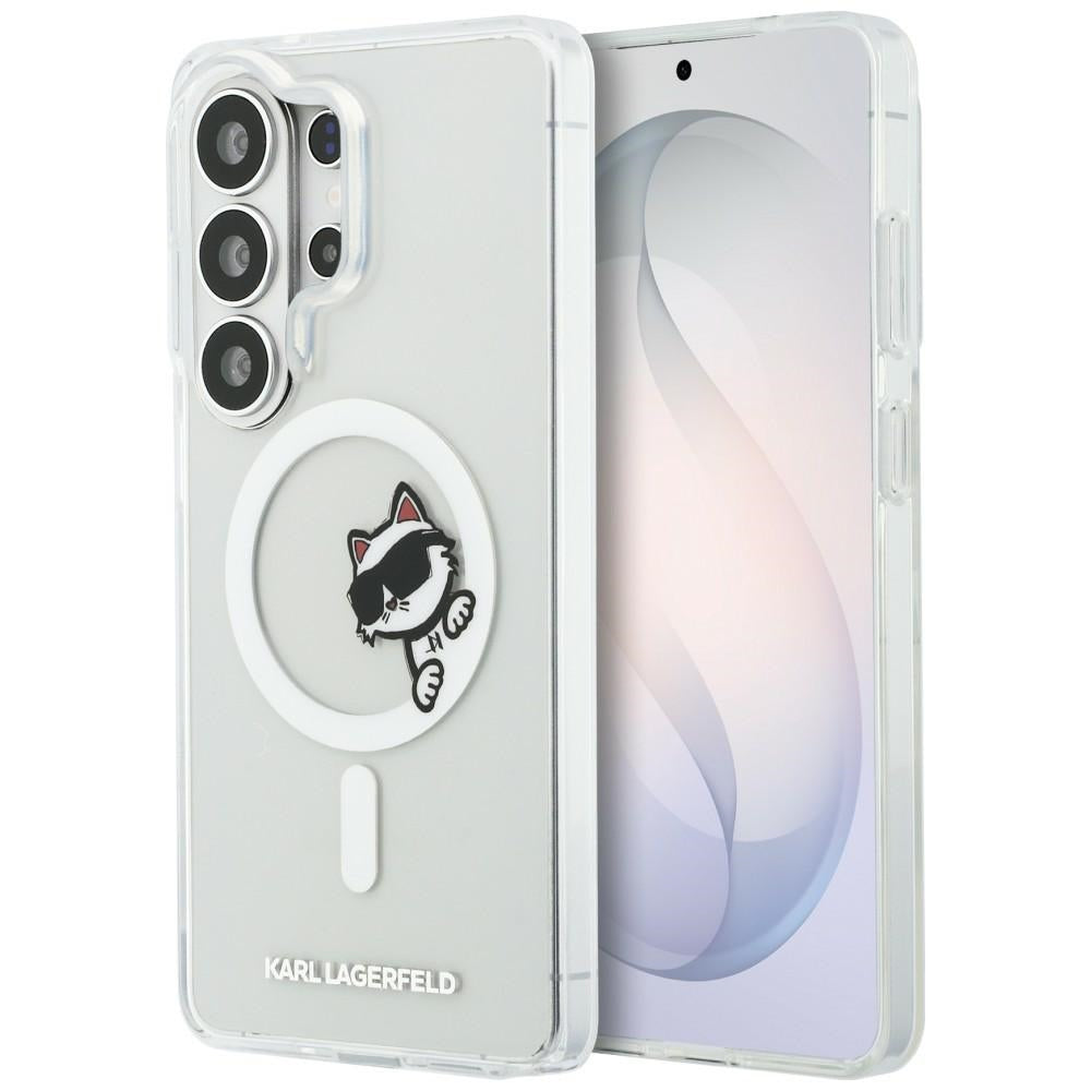 Handyhülle für Galaxy S26 Ultra,  Karl Lagerfeld IML Print MagSafe, Transparent mit der Katze Choupette