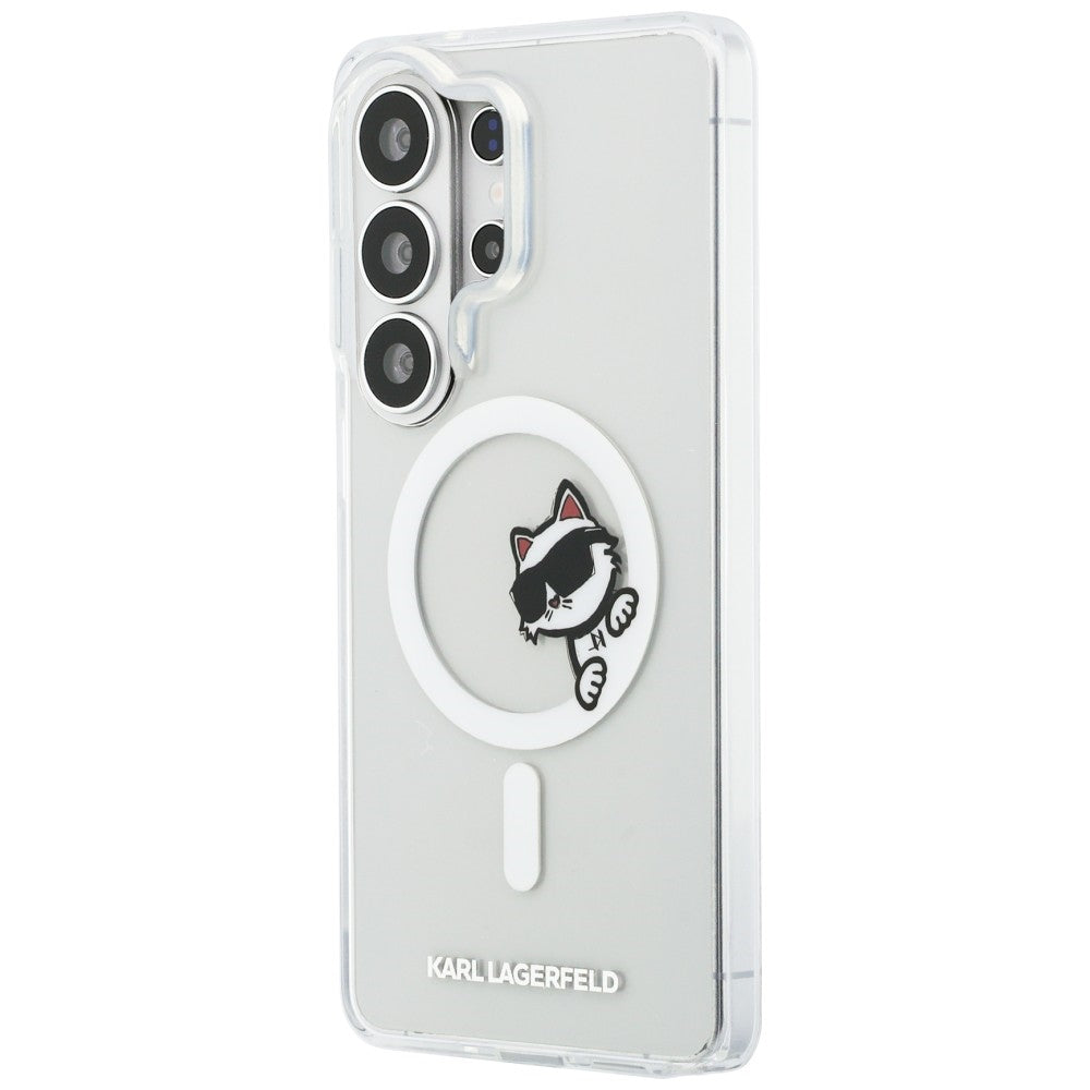 Handyhülle für Galaxy S26 Ultra,  Karl Lagerfeld IML Print MagSafe, Transparent mit der Katze Choupette