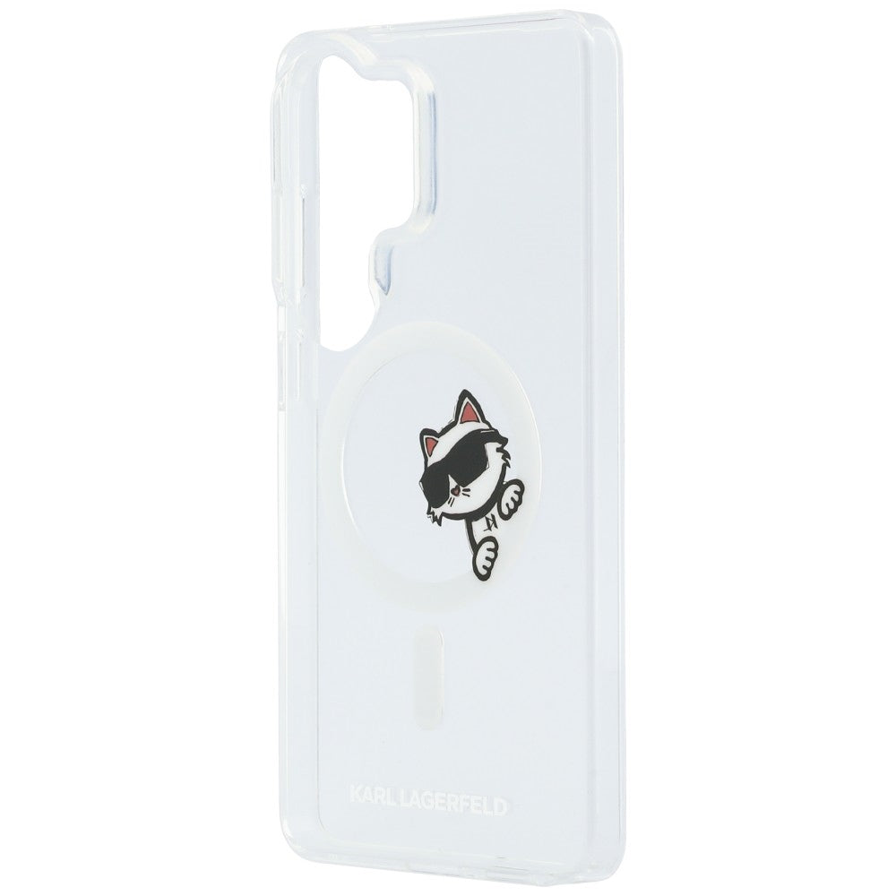 Handyhülle für Galaxy S26 Ultra,  Karl Lagerfeld IML Print MagSafe, Transparent mit der Katze Choupette
