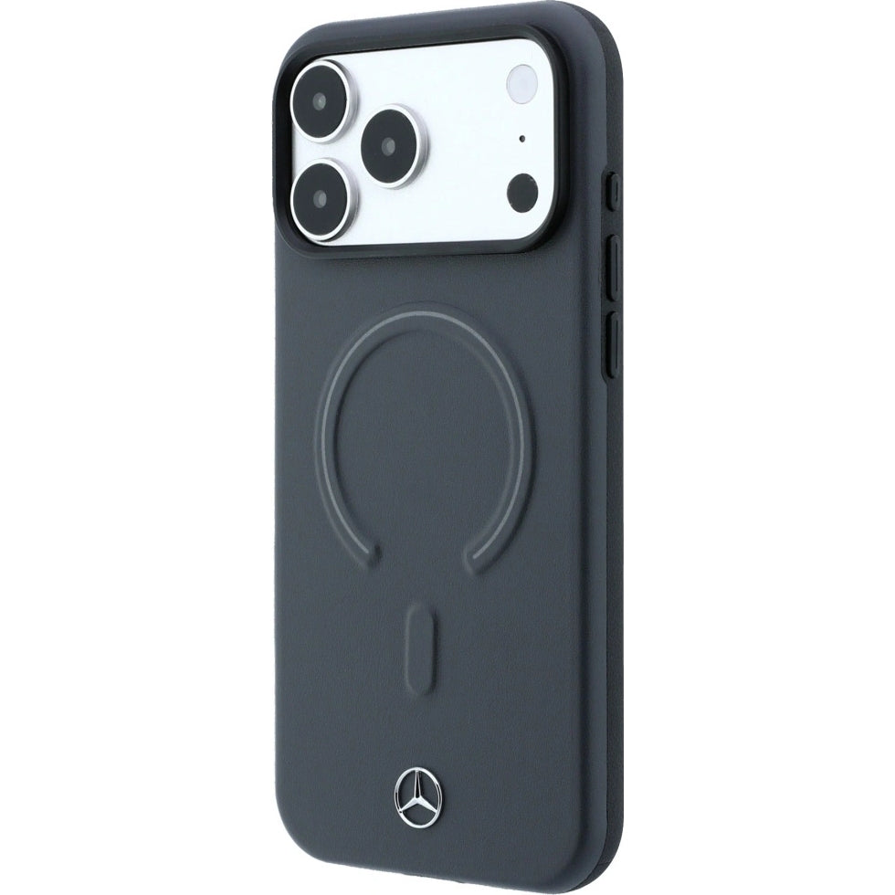 Handyhülle für iPhone 18 Pro Max / 17 Pro Max, Mercedes-Benz Leather 3D MagSafe, Anthrazit (2/8)