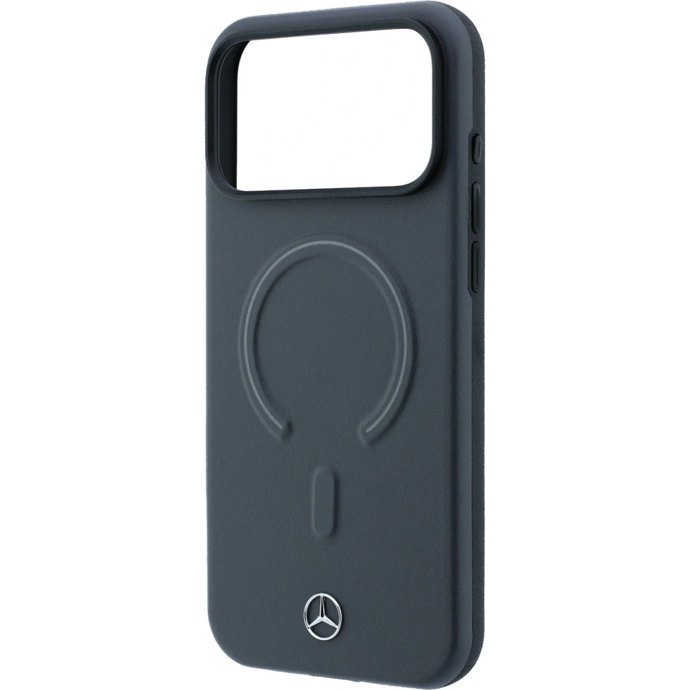 Handyhülle für iPhone 18 Pro Max / 17 Pro Max, Mercedes-Benz Leather 3D MagSafe, Anthrazit (6/8)