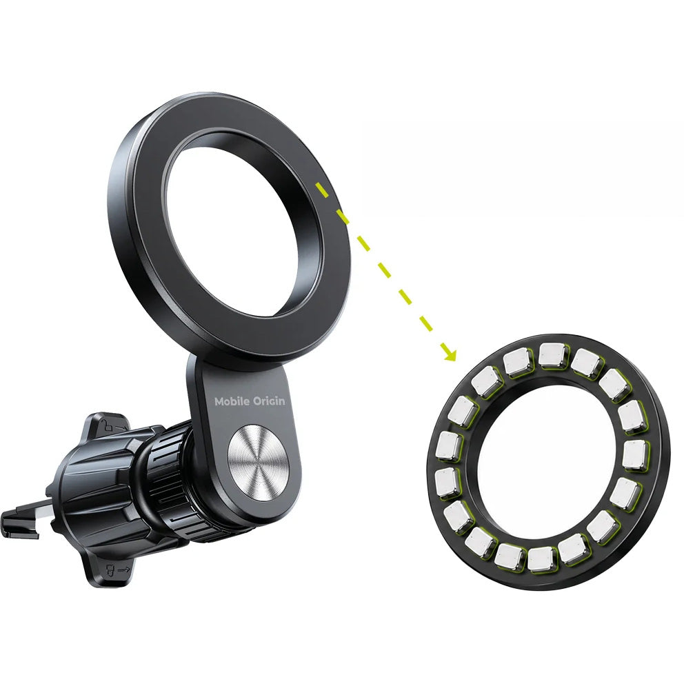 Handy-Halterung für das Lüftungsgitter, Mobile Origin Magnetic Vent Car Holder CA31, Schwarz