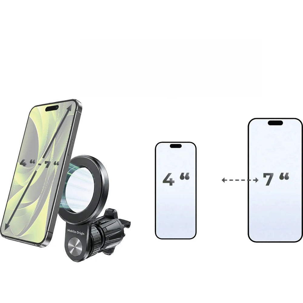 Handy-Halterung für das Lüftungsgitter, Mobile Origin Magnetic Vent Car Holder CA31, Schwarz