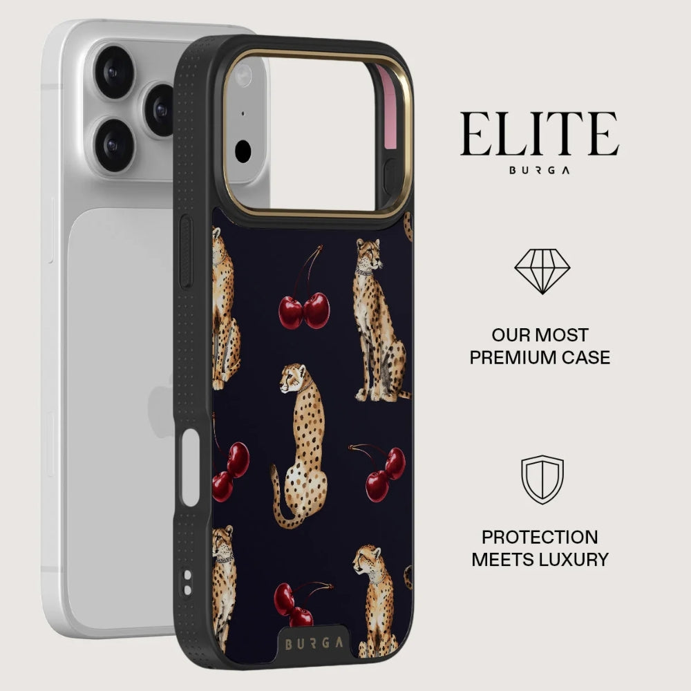 Handyhülle für iPhone 18 Pro, Burga Elite Dark MagSafe, Cougar Gold (3/8)