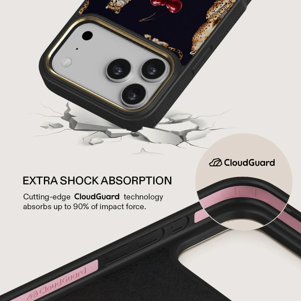 Handyhülle für iPhone 18 Pro, Burga Elite Dark MagSafe, Cougar Gold (4/8)
