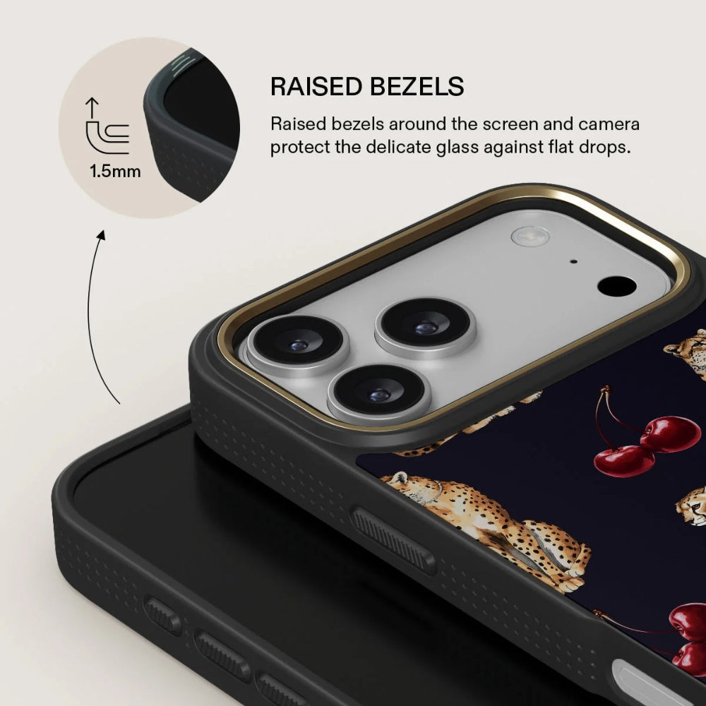 Handyhülle für iPhone 18 Pro Max, Burga Elite Dark MagSafe, Cougar Gold (5/8)