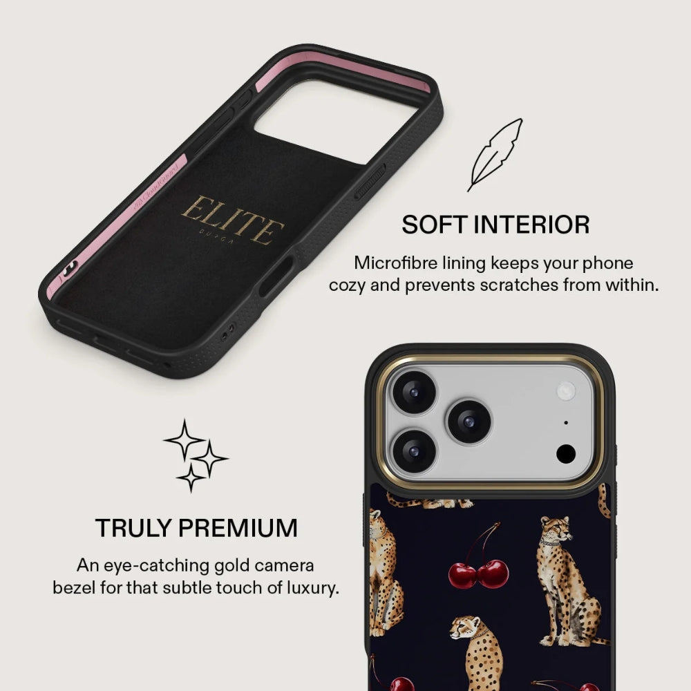 Handyhülle für iPhone 18 Pro, Burga Elite Dark MagSafe, Cougar Gold (7/8)