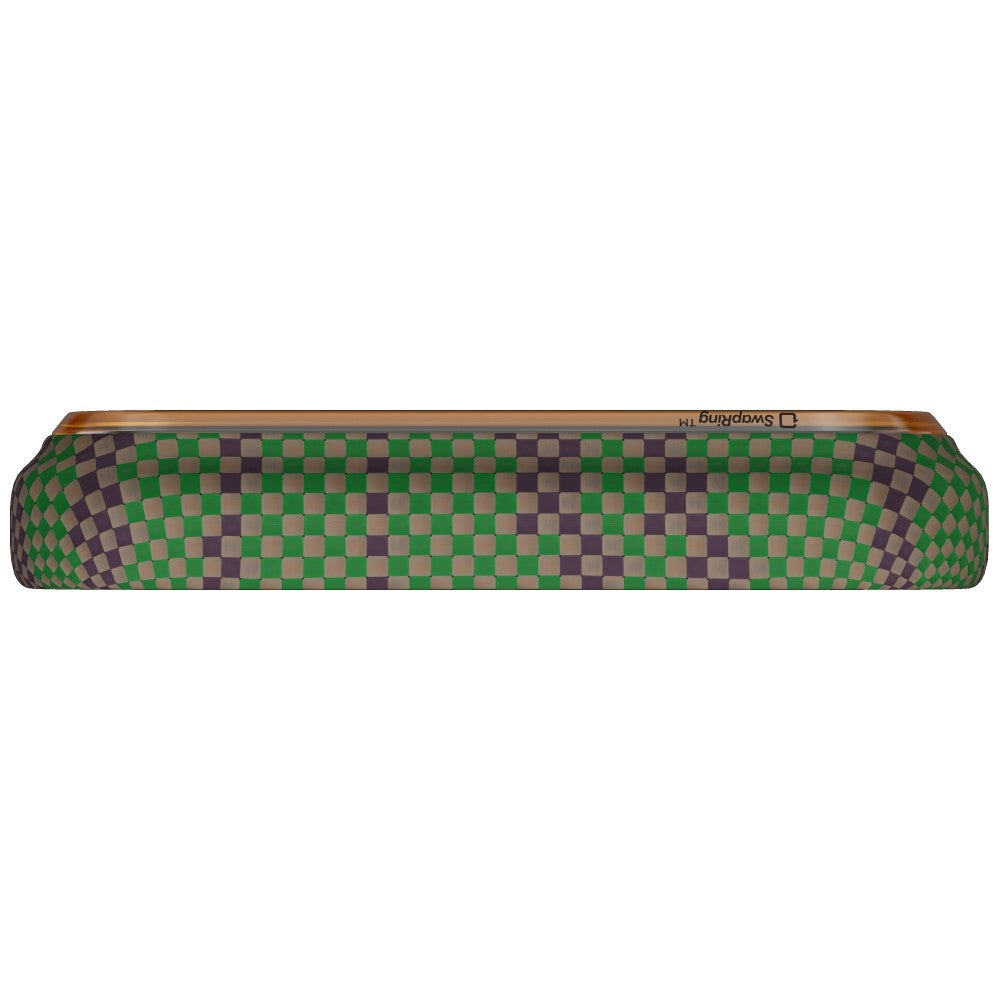 Aramid Handyhülle für iPhone 17 Pro Max, PITAKA Edge Ultra-Slim Case PitaTap mit MagSafe, Grün und Burgund mit muster (4/7)