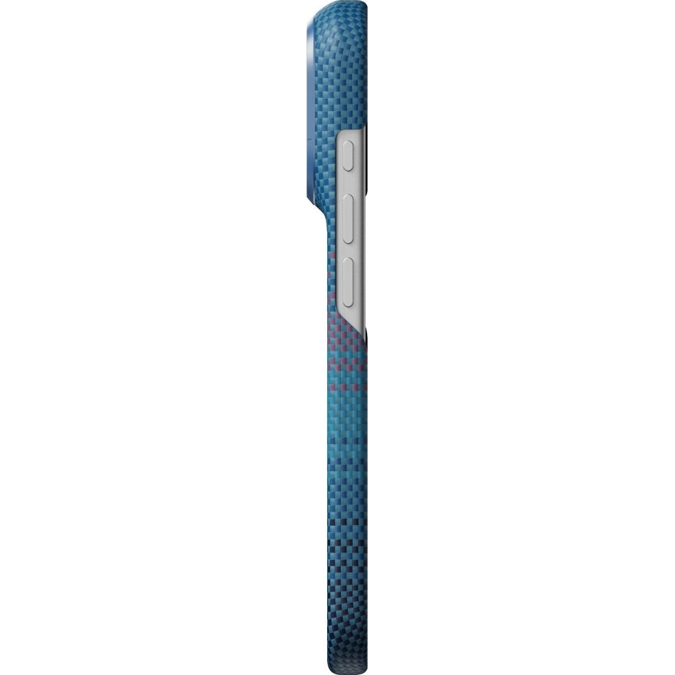 Aramid Handyhülle für iPhone 18 Pro / 17 Pro, PITAKA Ultra-Slim Case mit MagSafe, Blau mit Kevlar (2/14)