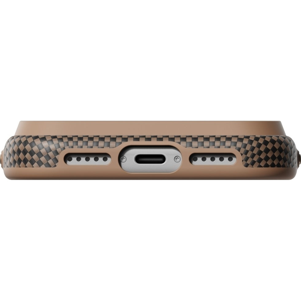 Aramid Handyhülle für iPhone 18 Pro / 17 Pro, PITAKA Ultra-Slim Case mit MagSafe, Braun und Schwarz mit Kevlar (3/11)
