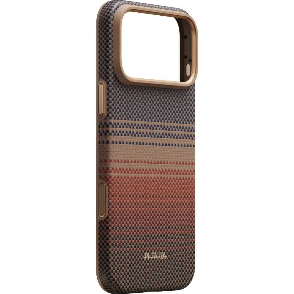 Aramid Handyhülle für iPhone 18 Pro Max / 17 Pro Max, PITAKA Ultra-Slim Case mit MagSafe, Braun und Schwarz mit Kevlar (2/11)