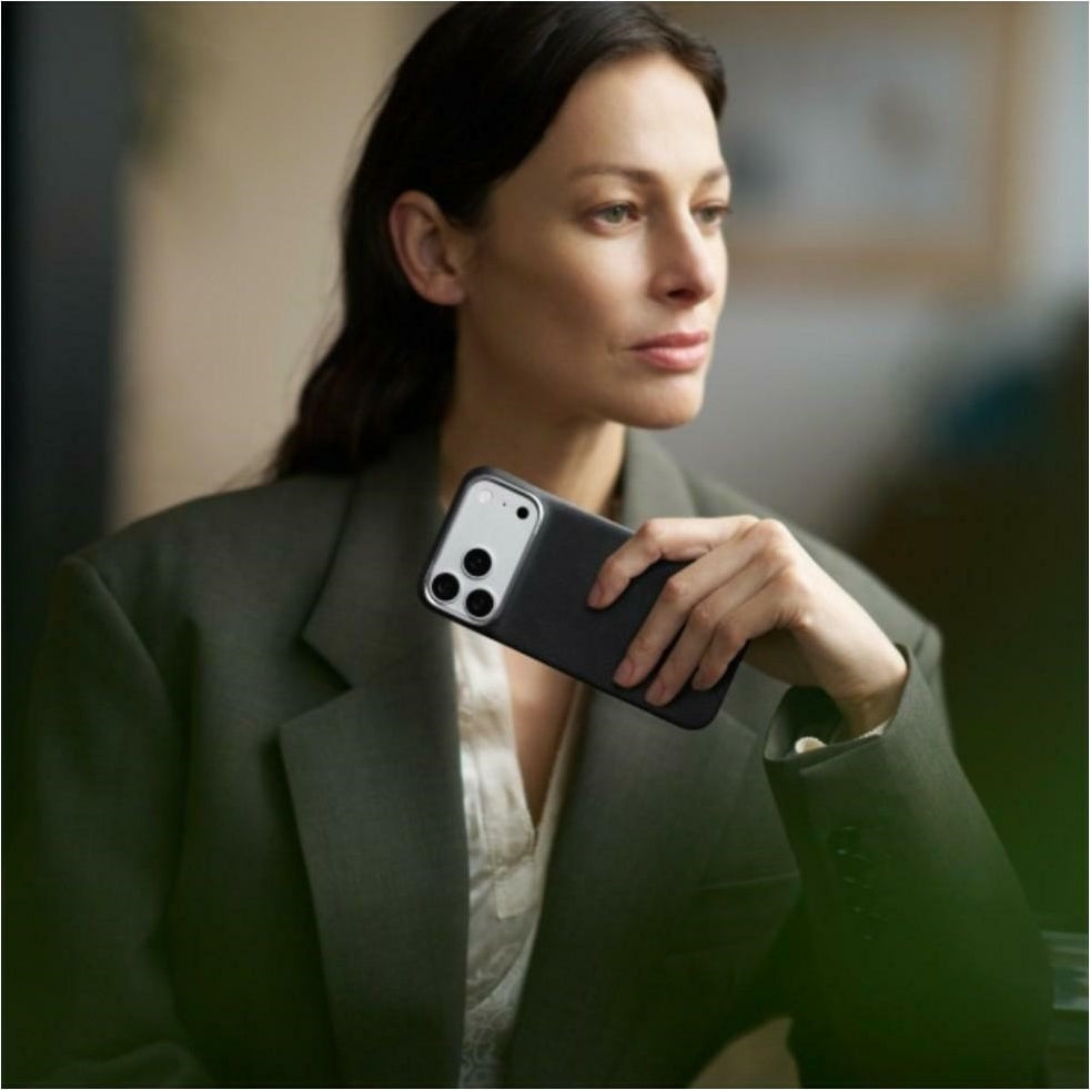 Aramid Handyhülle für iPhone 18 Pro / 17 Pro, PITAKA Edge Ultra-Slim Case PitaTap mit MagSafe, Schwarz und Grau mit Rautenmuster (9/9)