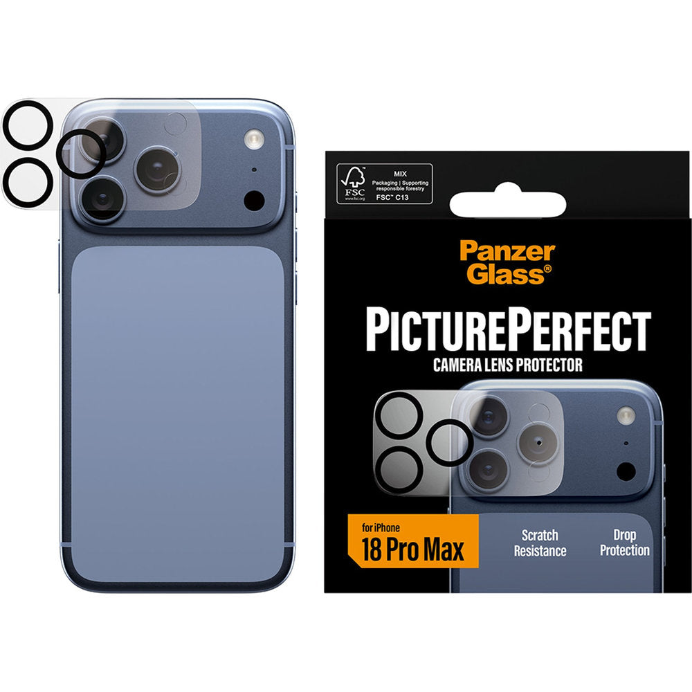Gehärtetes Glas für iPhone 18 Pro Max, PanzerGlass PicturePerfect Camera Lens Protector, Transparent (2/6)