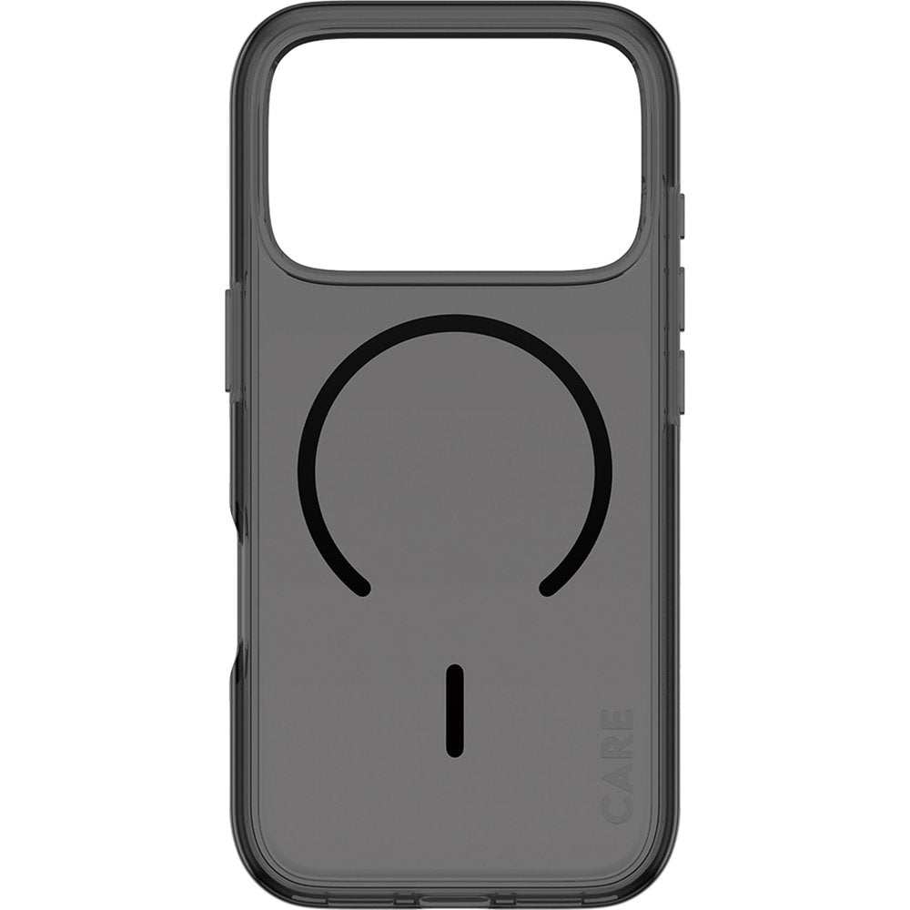 Handyhülle für iPhone 18 Pro / 17 Pro, CARE by PanzerGlass Smokey Case mit MagSafe, Rauchschwarz (4/6)