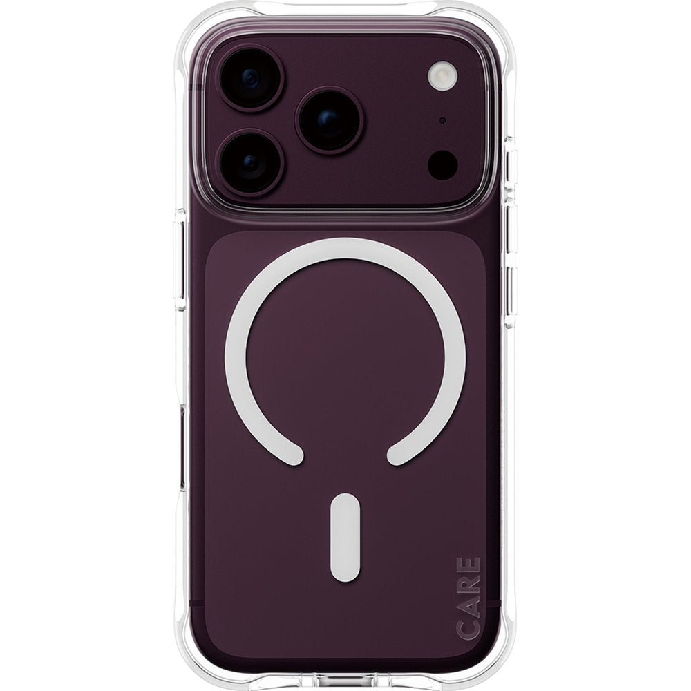 Handyhülle für iPhone 18 Pro / 17 Pro, CARE by PanzerGlass Samba Case mit MagSafe, Transparent (1/6)