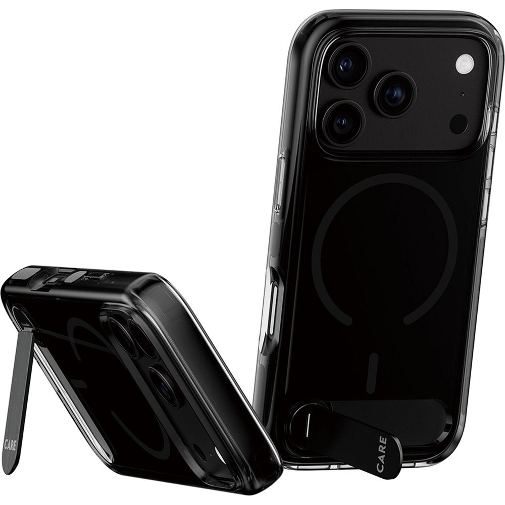 Handyhülle mit Ständer für iPhone 18 Pro / 17 Pro, PanzerGlass Smokey Kickstand mit MagSafe, Rauchschwarz (5/7)
