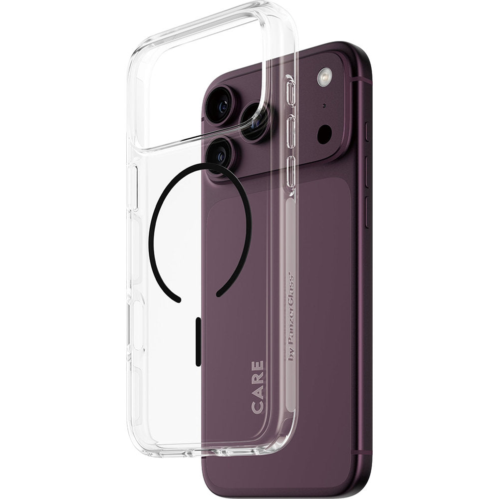 Handyhülle für iPhone 18 Pro Max / 17 Pro Max, CARE by PanzerGlass Urban Explorer Case mit MagSafe, Transparent-Schwarz (1/6)