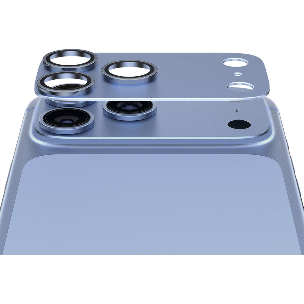 Gehärtetes Glas für die Kamera PanzerGlass Fender Camera Protector für iPhone 18 Pro, Blau (1/6)