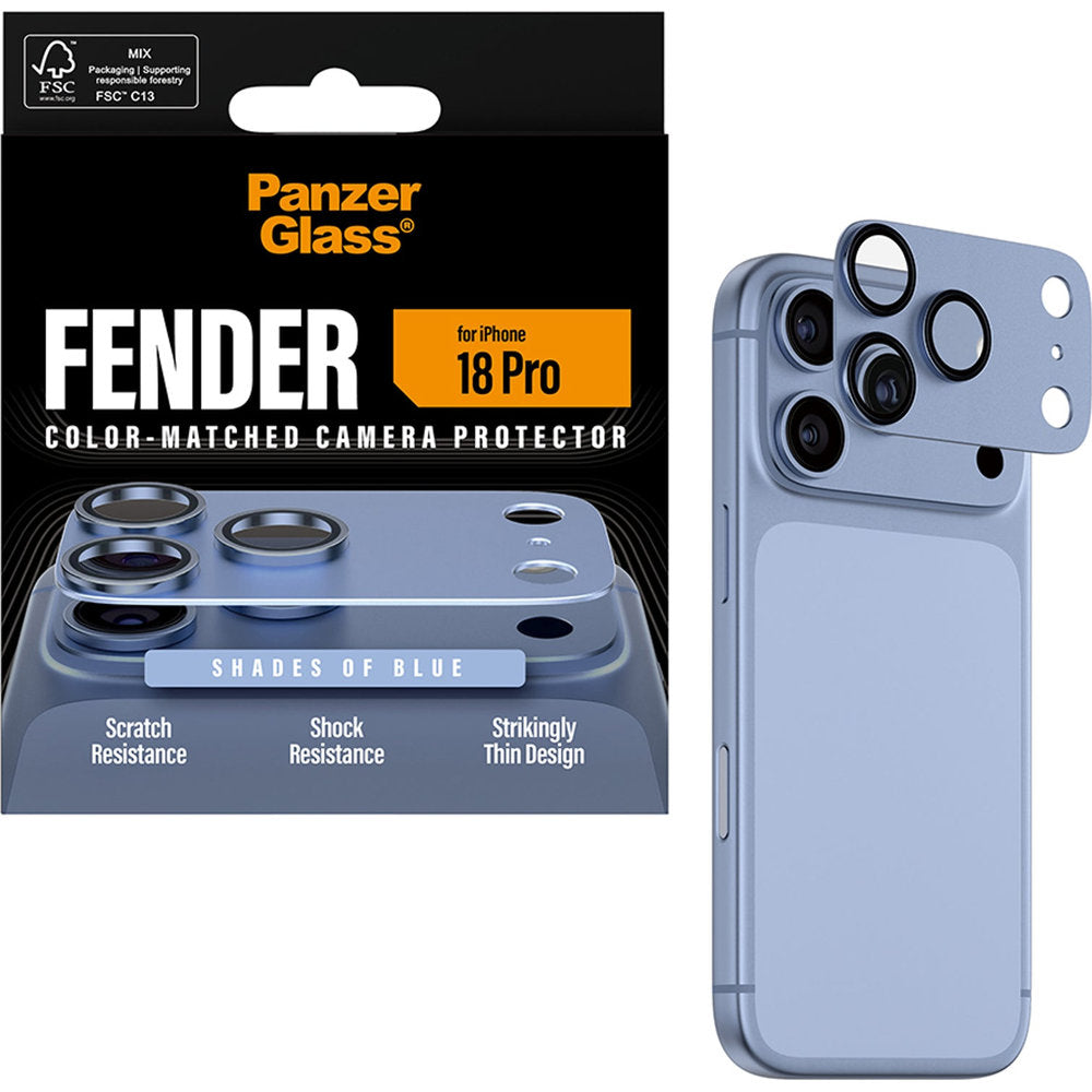 Gehärtetes Glas für die Kamera PanzerGlass Fender Camera Protector für iPhone 18 Pro, Blau (5/6)