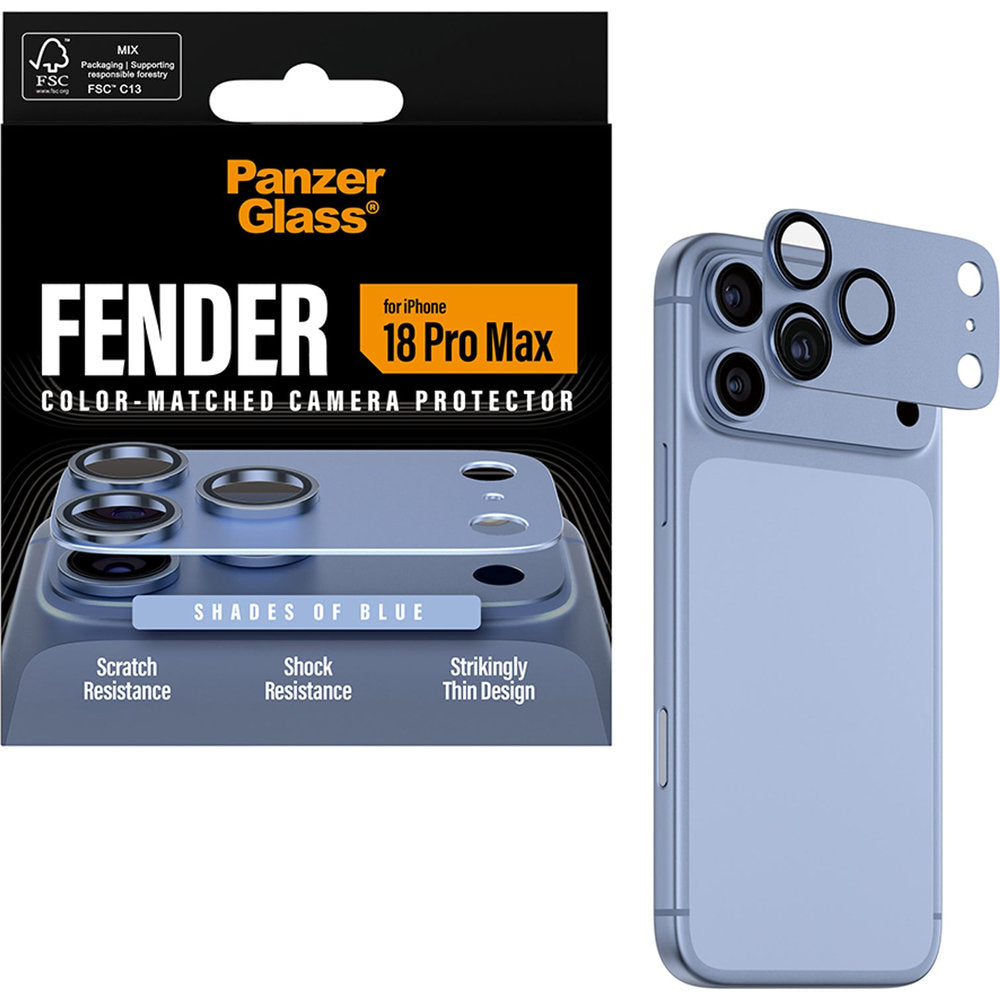 Gehärtetes Glas für die Kamera PanzerGlass Fender Camera Protector für iPhone 18 Pro Max, Blau (5/6)