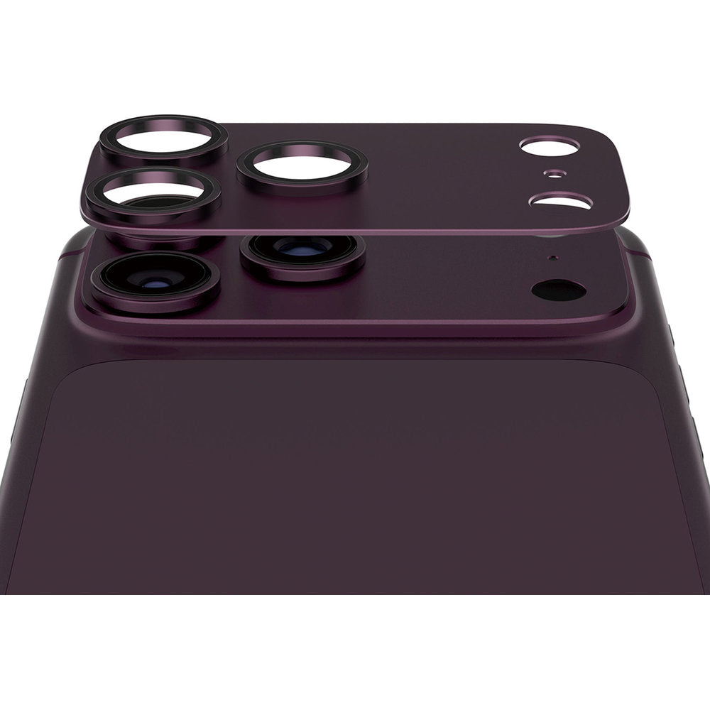 Gehärtetes Glas für die Kamera PanzerGlass Fender Camera Protector für iPhone 18 Pro Max, Kirschrot (1/6)